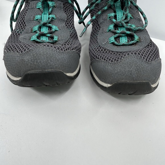 Merrell Womens Riverbed Trail Hiking‎ Shoes Size 11 Gray Aqua Outdoors Gorpcore - Picture 2 of 10